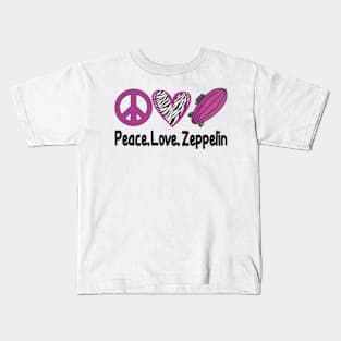 Peace Love & Zeppelin Kids T-Shirt